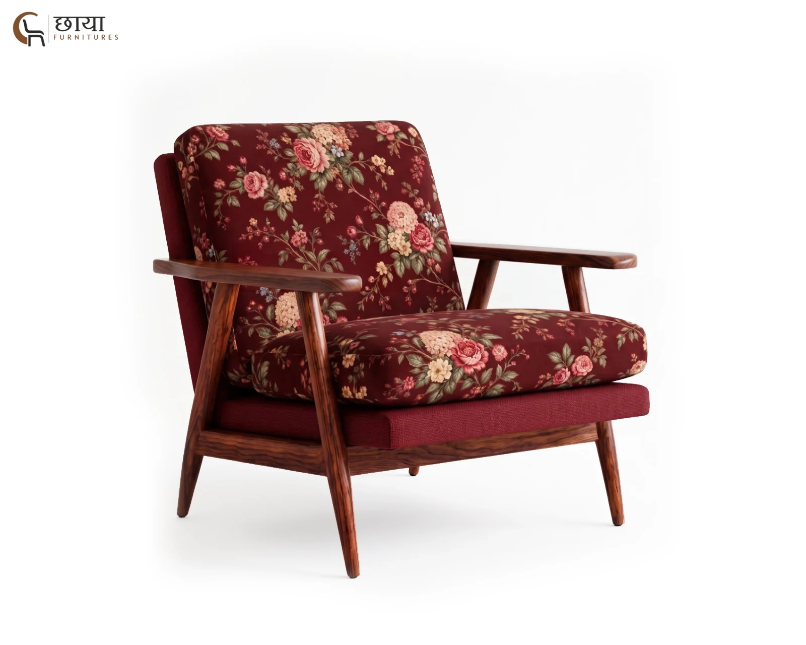 Daisy Lounge Chair (Bloom Ruby) — (4)