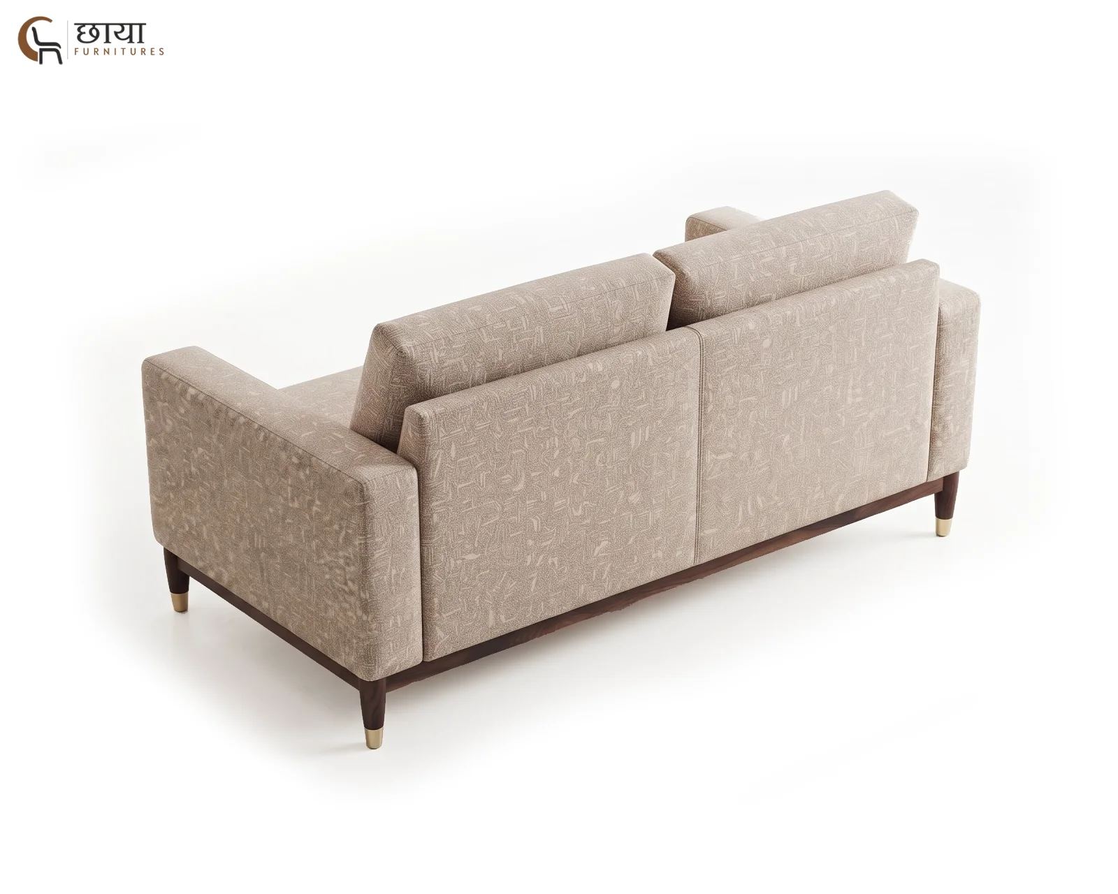 Spring 3 Seater Fabric Sofa (Neutral Beige) — (7)