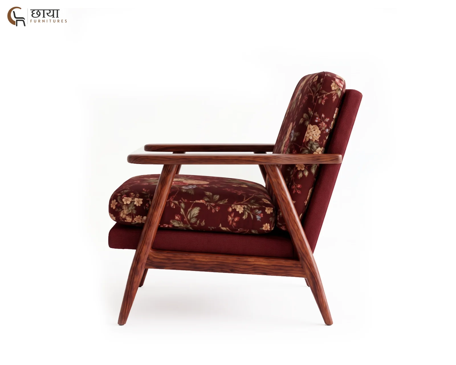 Daisy Lounge Chair (Bloom Ruby) — (1)