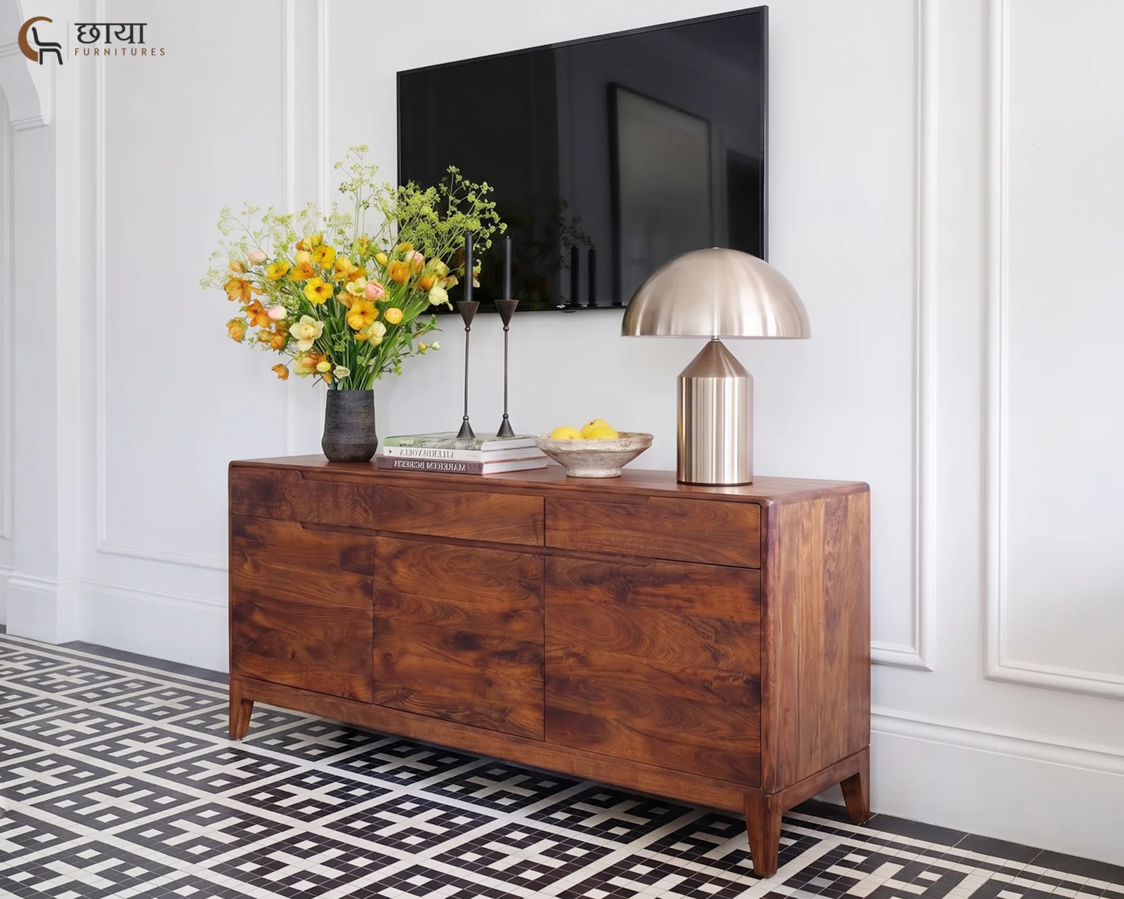 Ashton Mango Wood Sideboard (Honey Finish) — 15