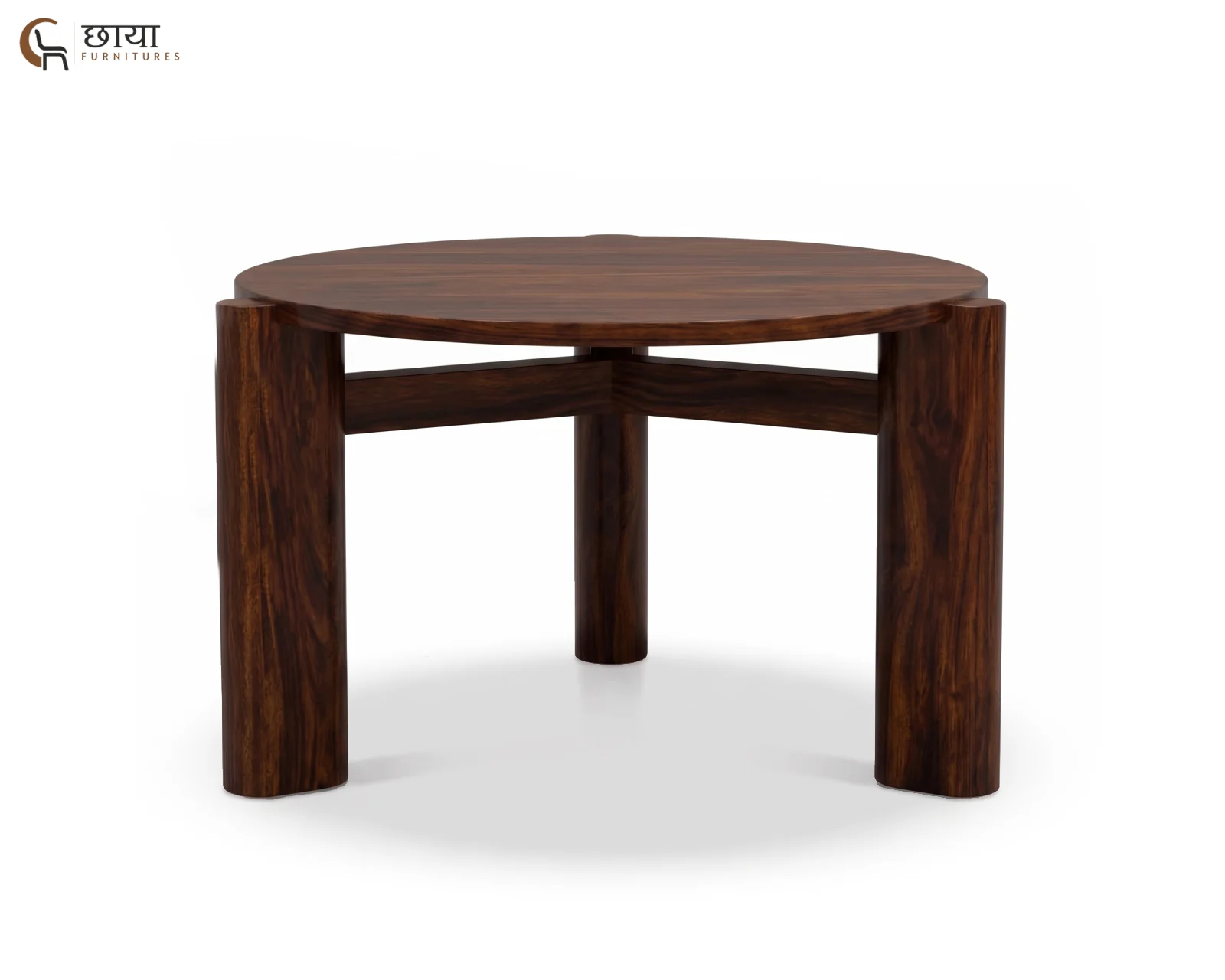 Aria Sheesham Wood Coffee Table (Walnut Finish) — (5)