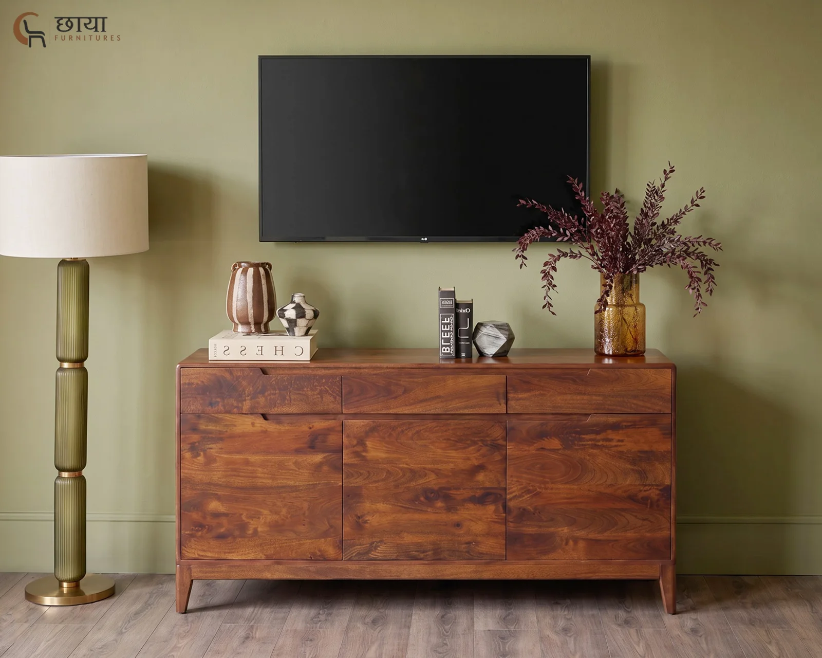 Ashton Mango Wood Sideboard (Honey Finish) — 17