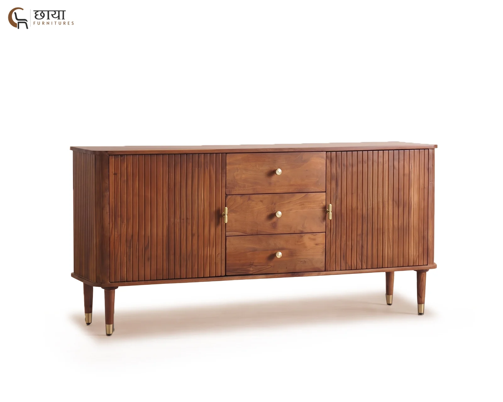 Maple Mango Wood Sideboard (Teak Finish) — 11