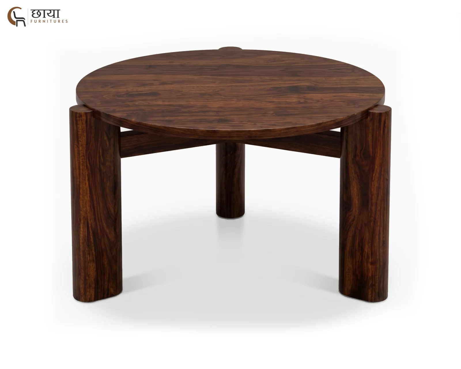 Aria Sheesham Wood Coffee Table (Walnut Finish) — (1)