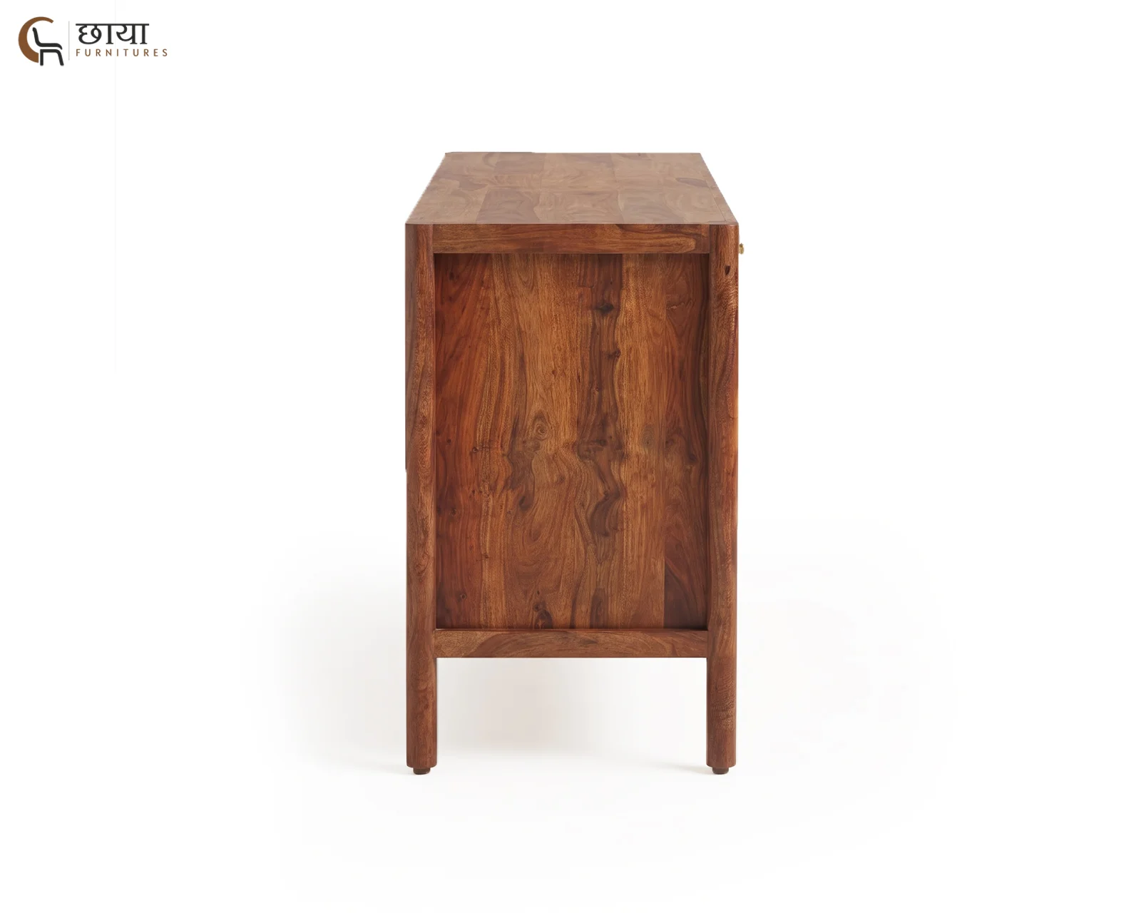Cloud Sheesham Wood TV Unit (Teak Finish) — 04