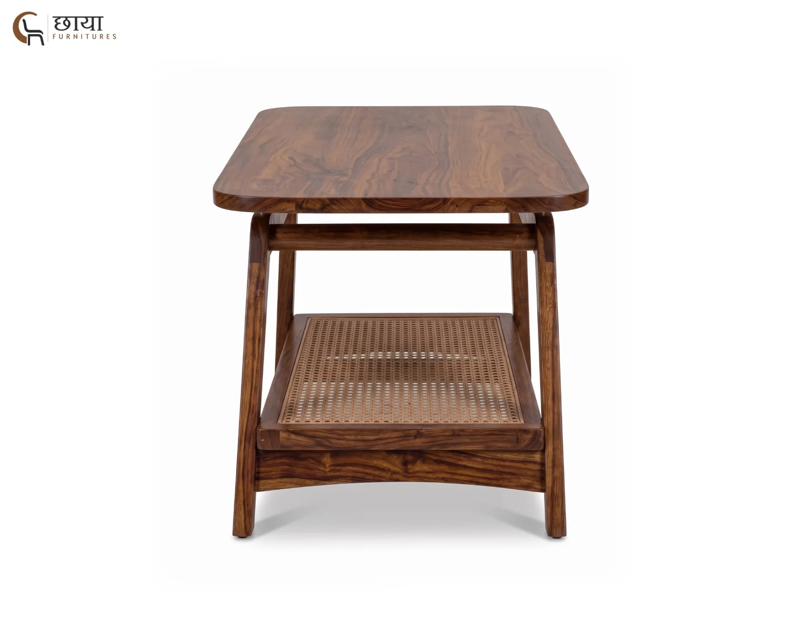 Milo Sheesham Wood Coffee Table (Teak Finish) — (6)