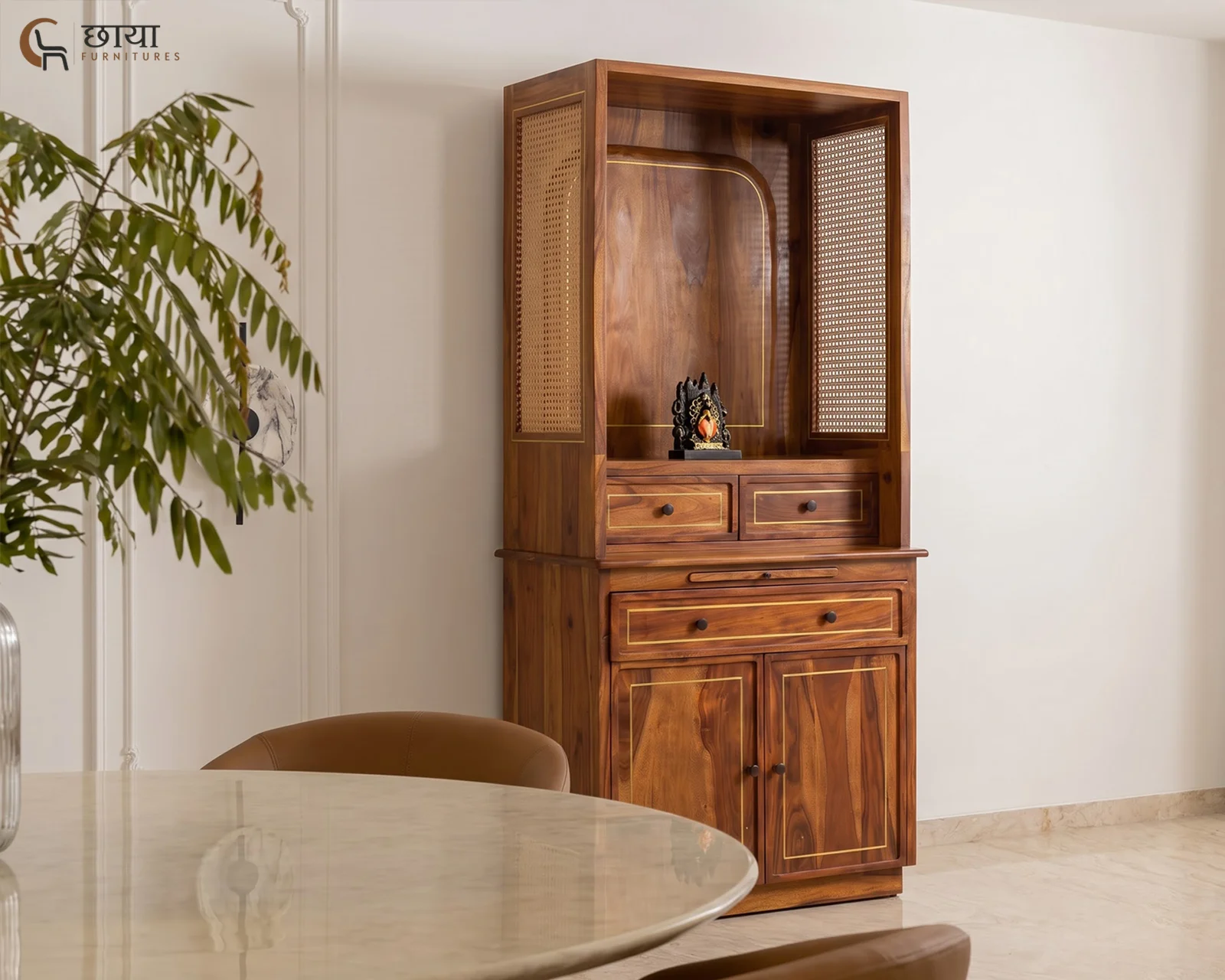 Nivaan Home Temple (Teak Finish) — 08
