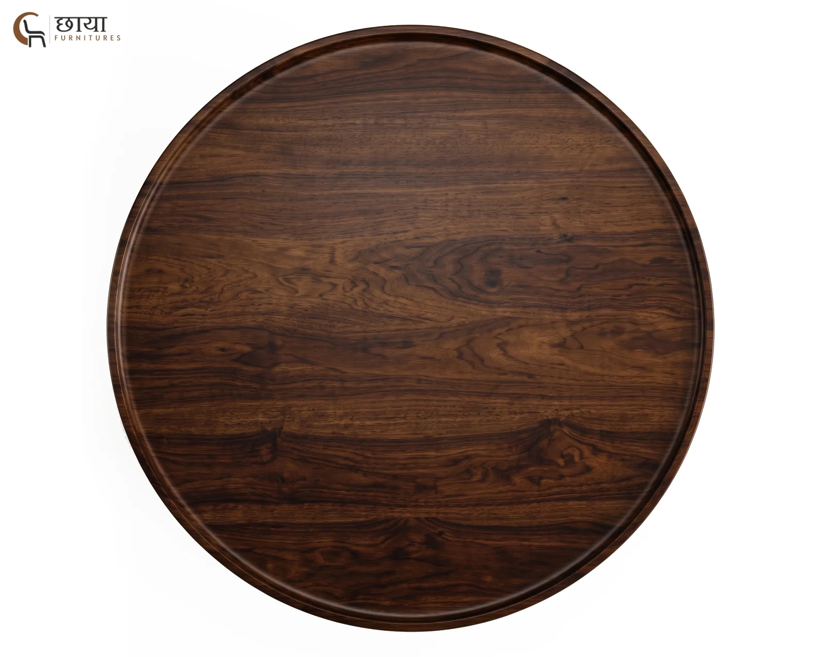 Clara Sheesham Wood Coffee Table (Walnut Finish) — (5)