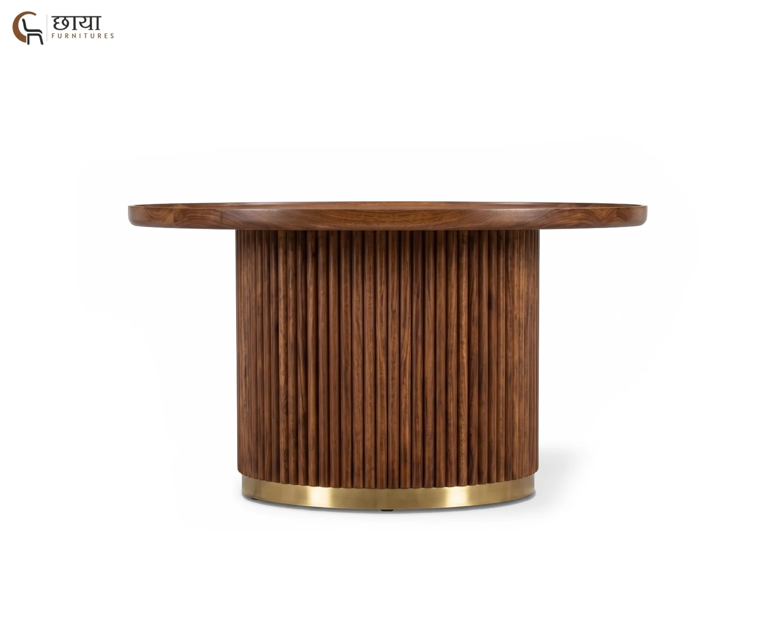 Clara Sheesham Wood Coffee Table (Honey Finish) — (2)