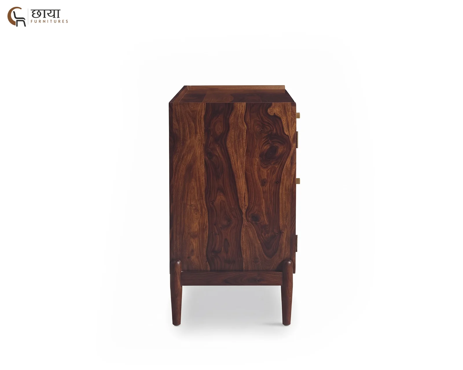 Alba Sheesham Wood TV Unit (Walnut Finish) — 06
