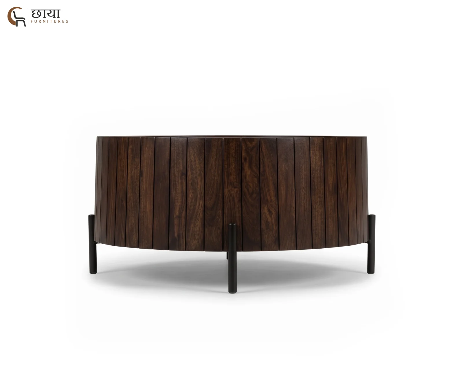 Sterling Sheesham Wood Coffee Table (Walnut Finish) — (1)