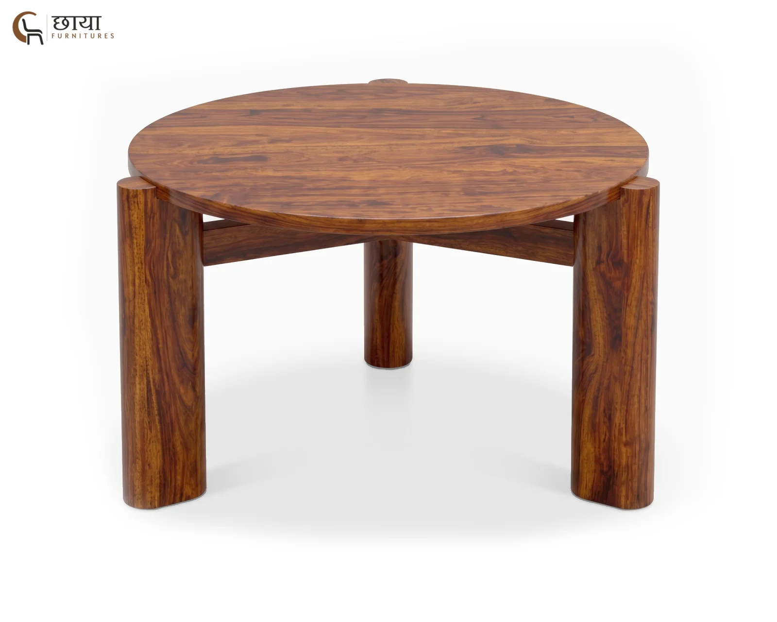 Aria Sheesham Wood Coffee Table (Honey Finish) — (1)