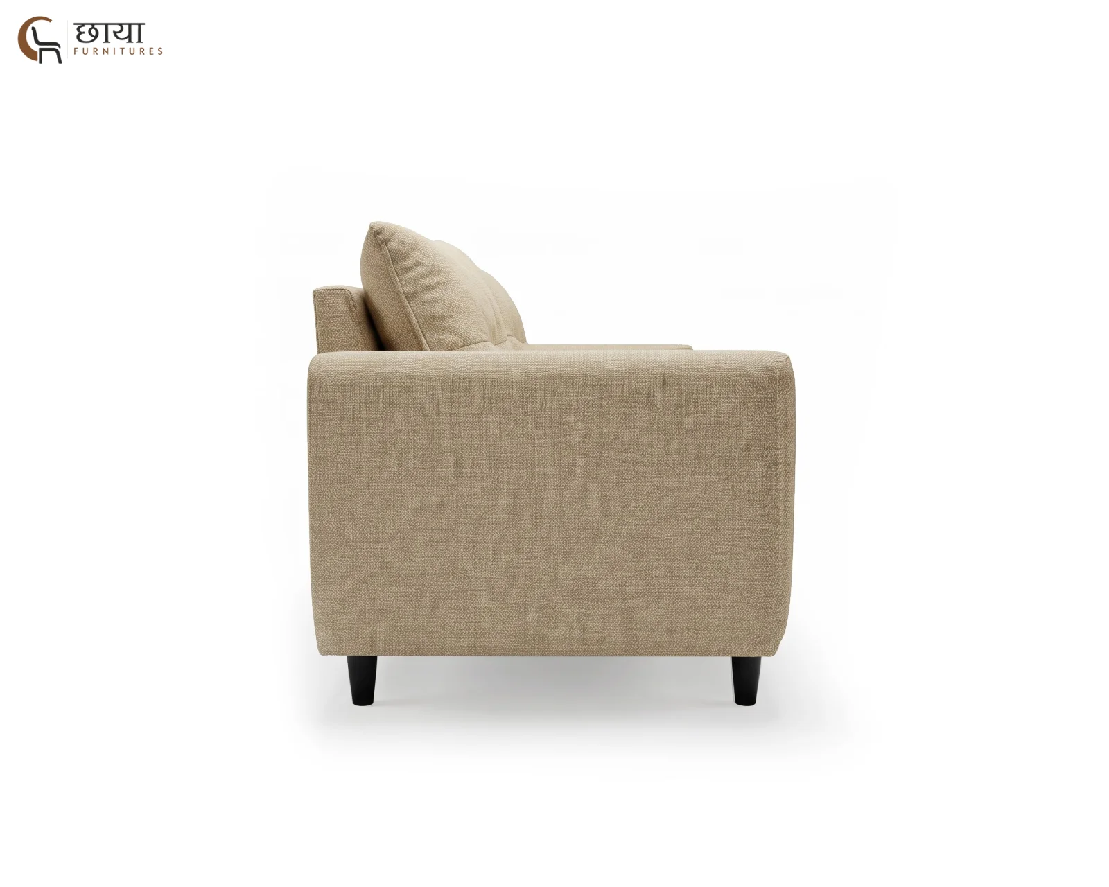 Nora 3 Seater Fabric Sofa (Royal Cream) — 04