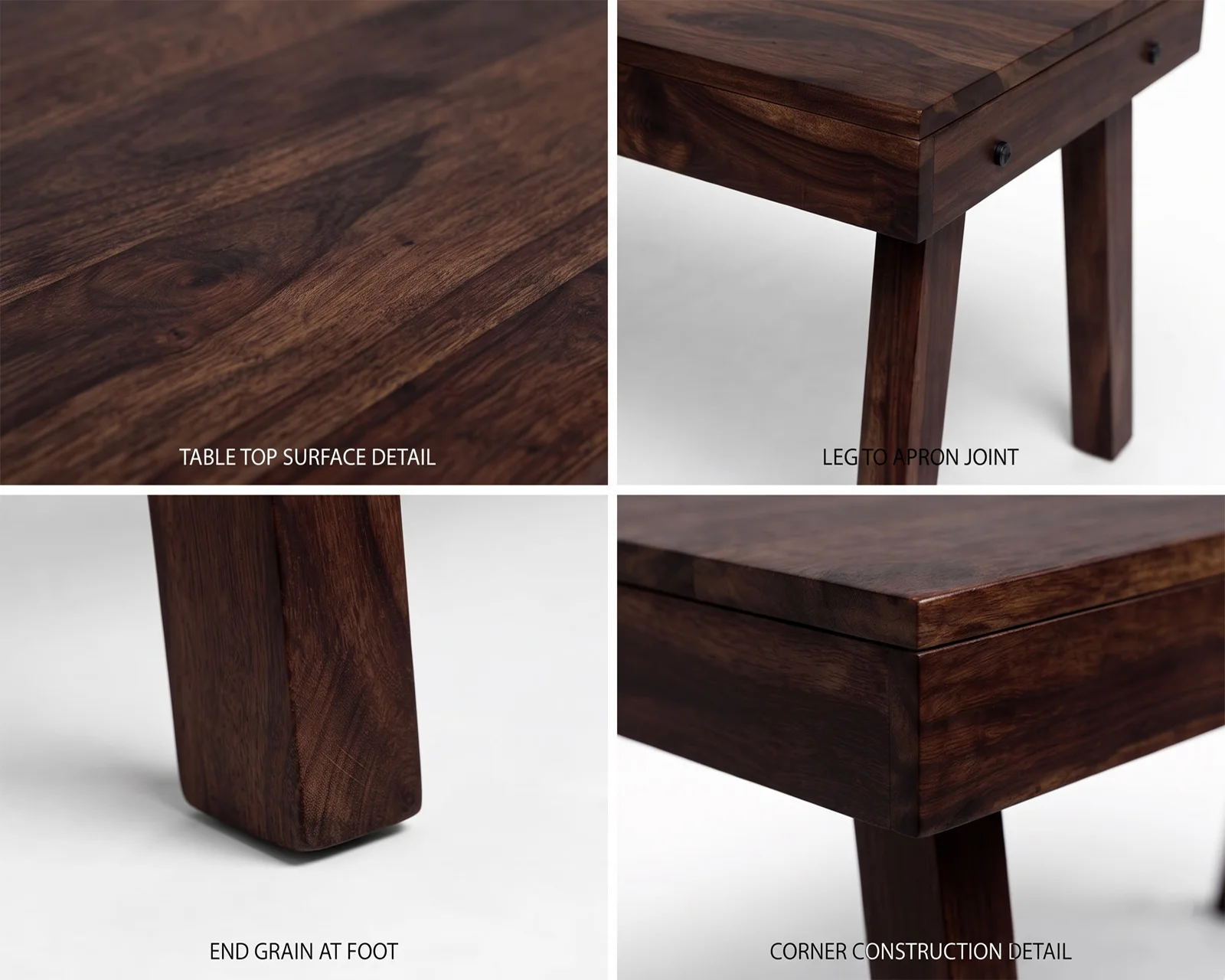 Norway Sheesham Wood Coffee Table (Walnut Finish) — 07