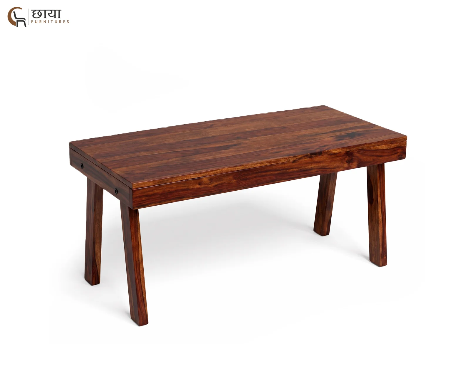 Norway Sheesham Wood Coffee Table (Honey Finish) — 01
