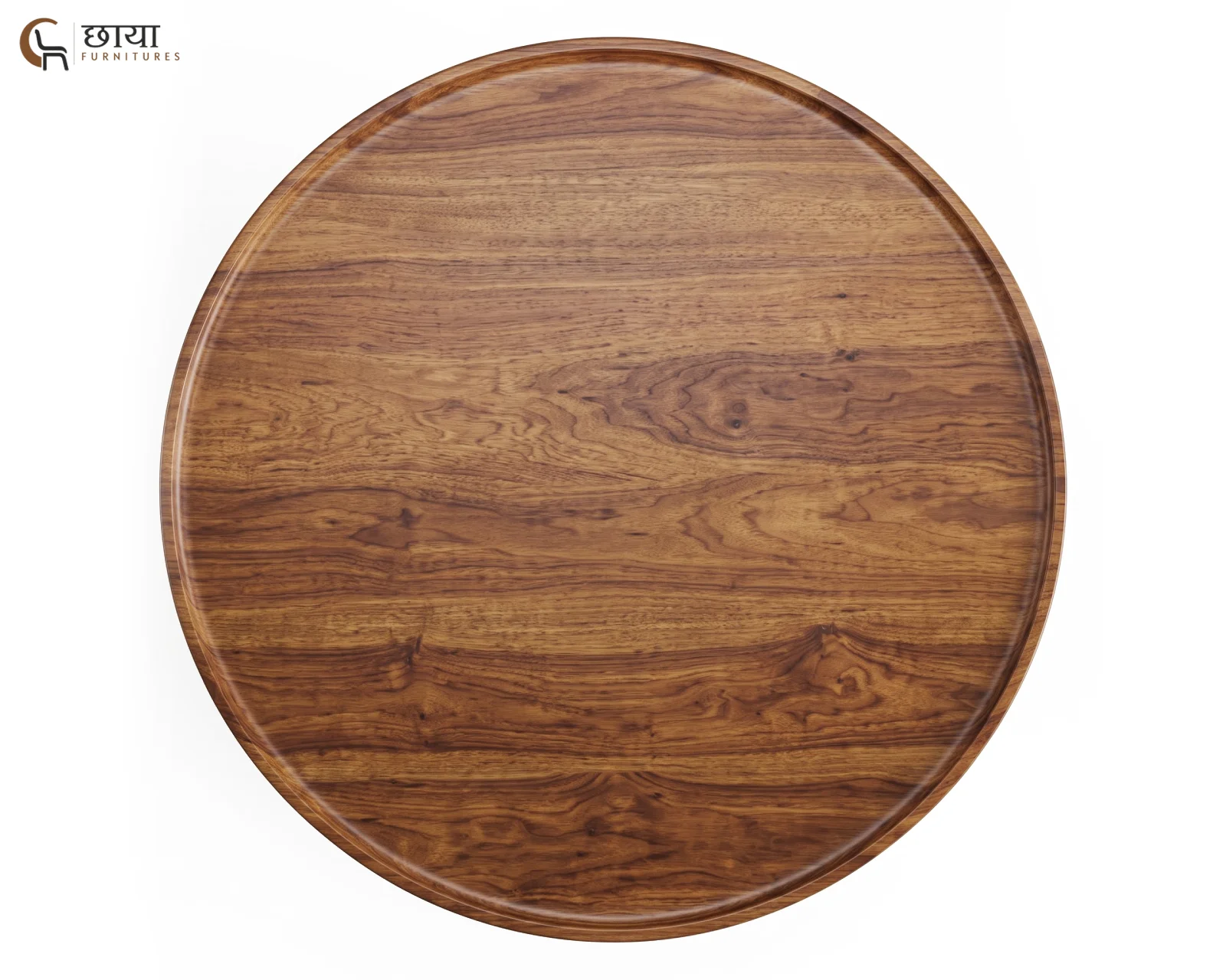 Clara Sheesham Wood Coffee Table (Honey Finish) — (3)