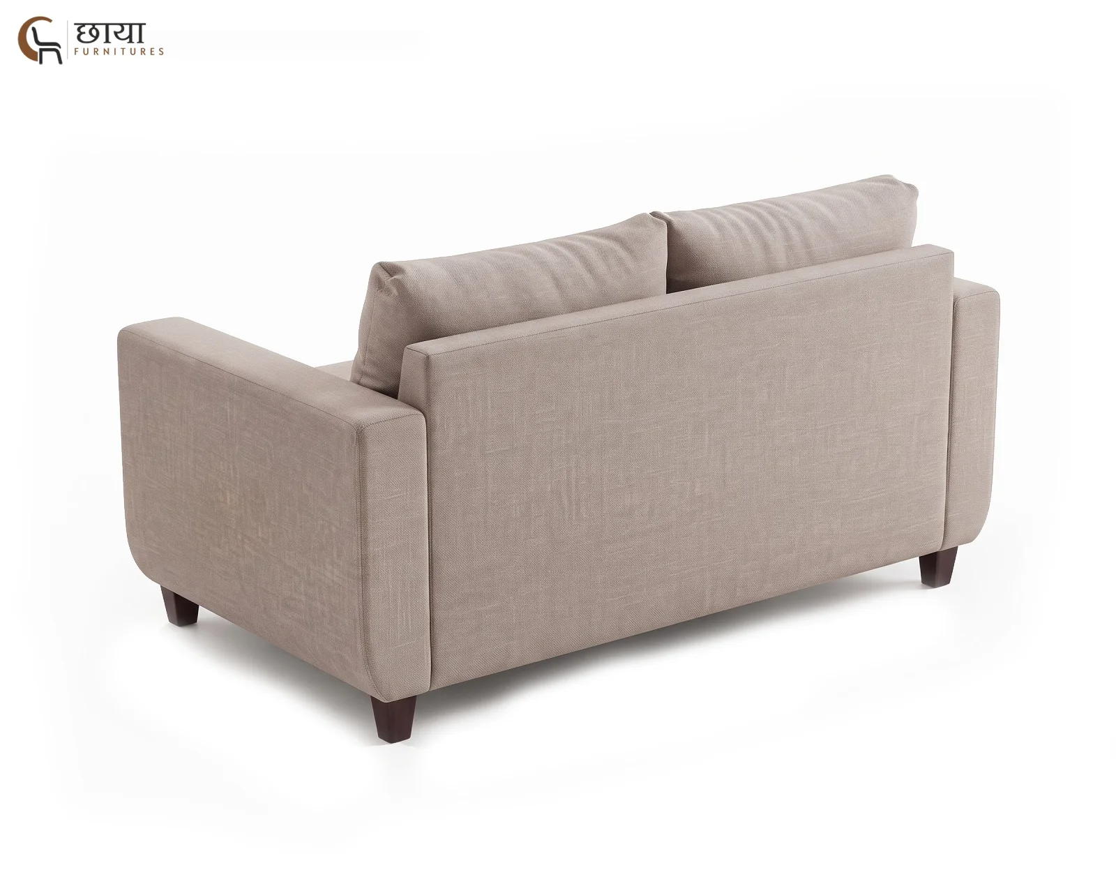 Hazel 3 Seater Fabric Sofa (Neutral Beige) — (3)