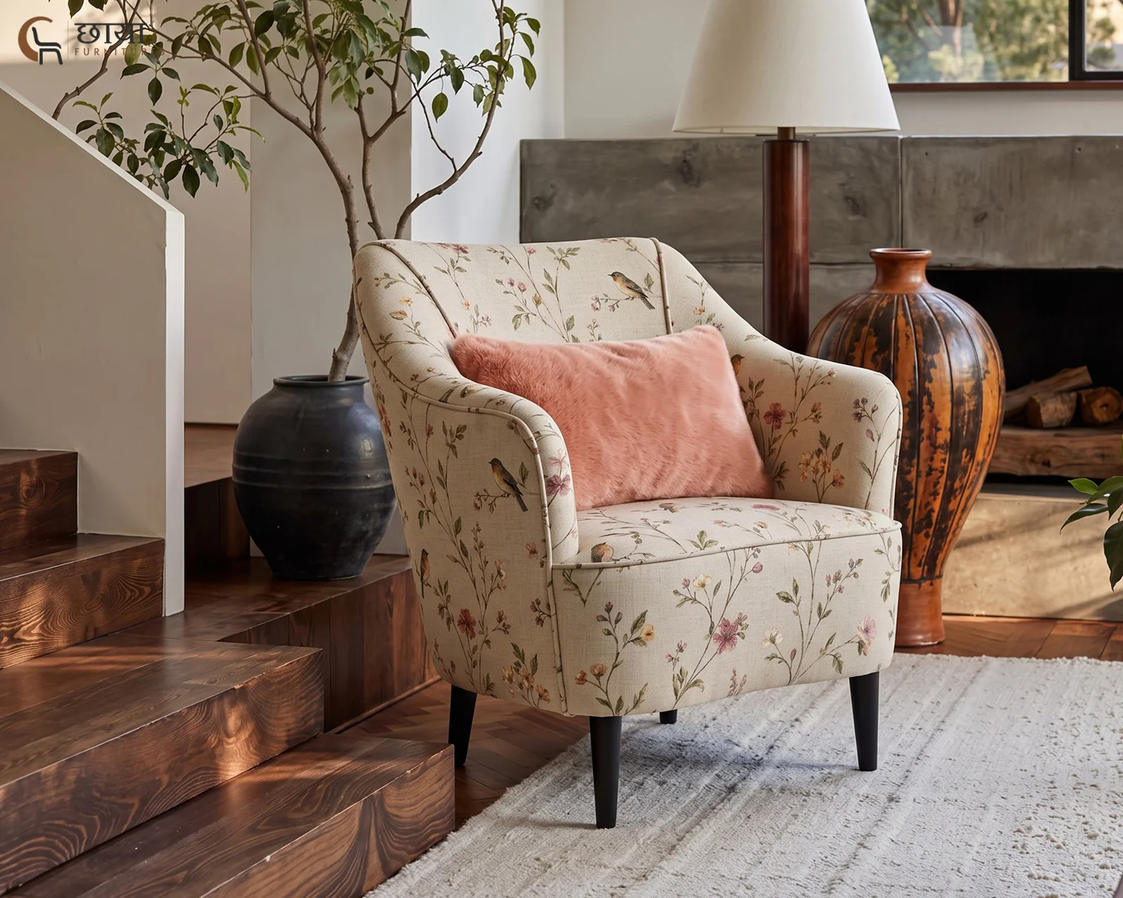 Lumi Lounge Chair (Petal Bird) — front