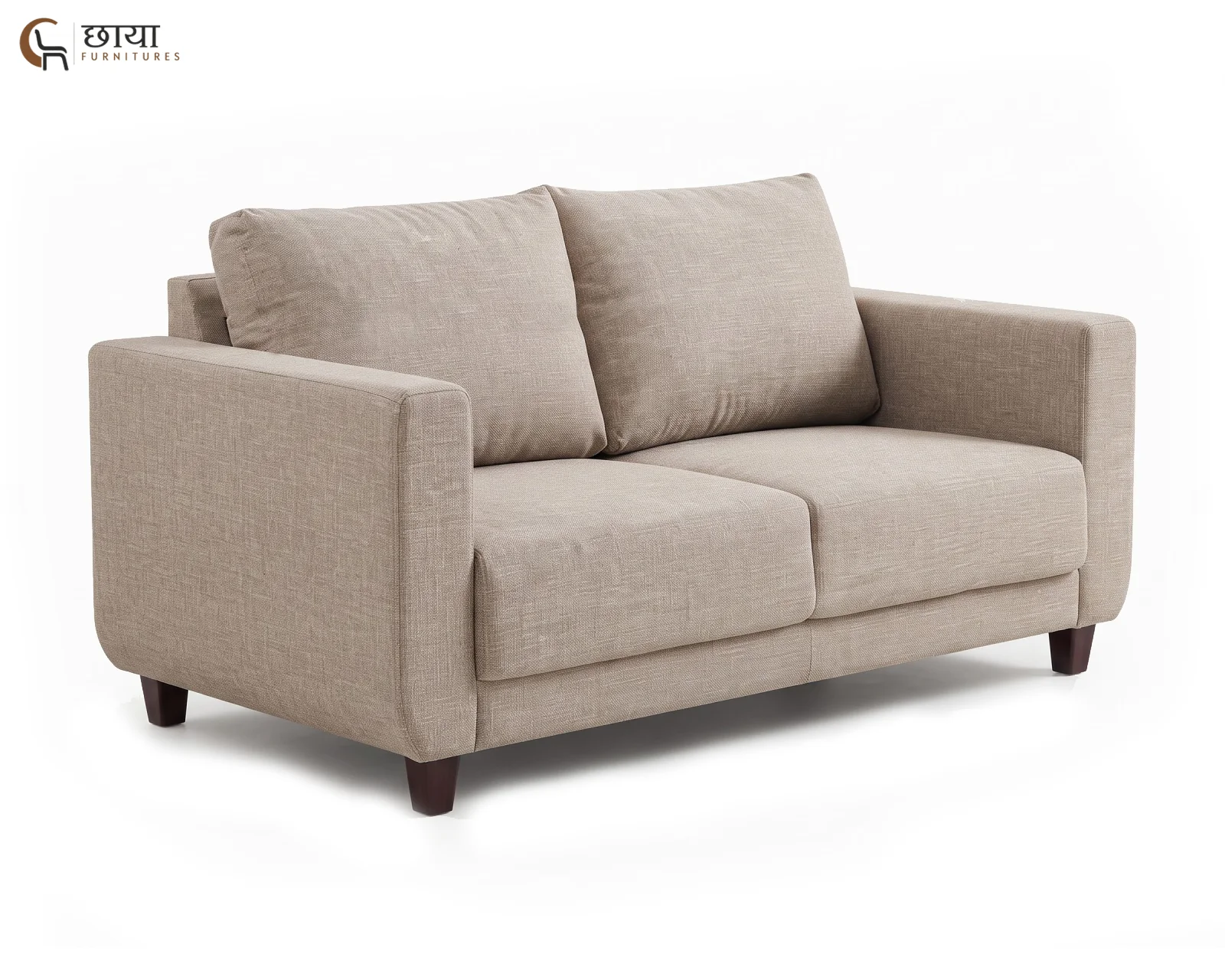 Hazel 3 Seater Fabric Sofa (Neutral Beige) — (7)