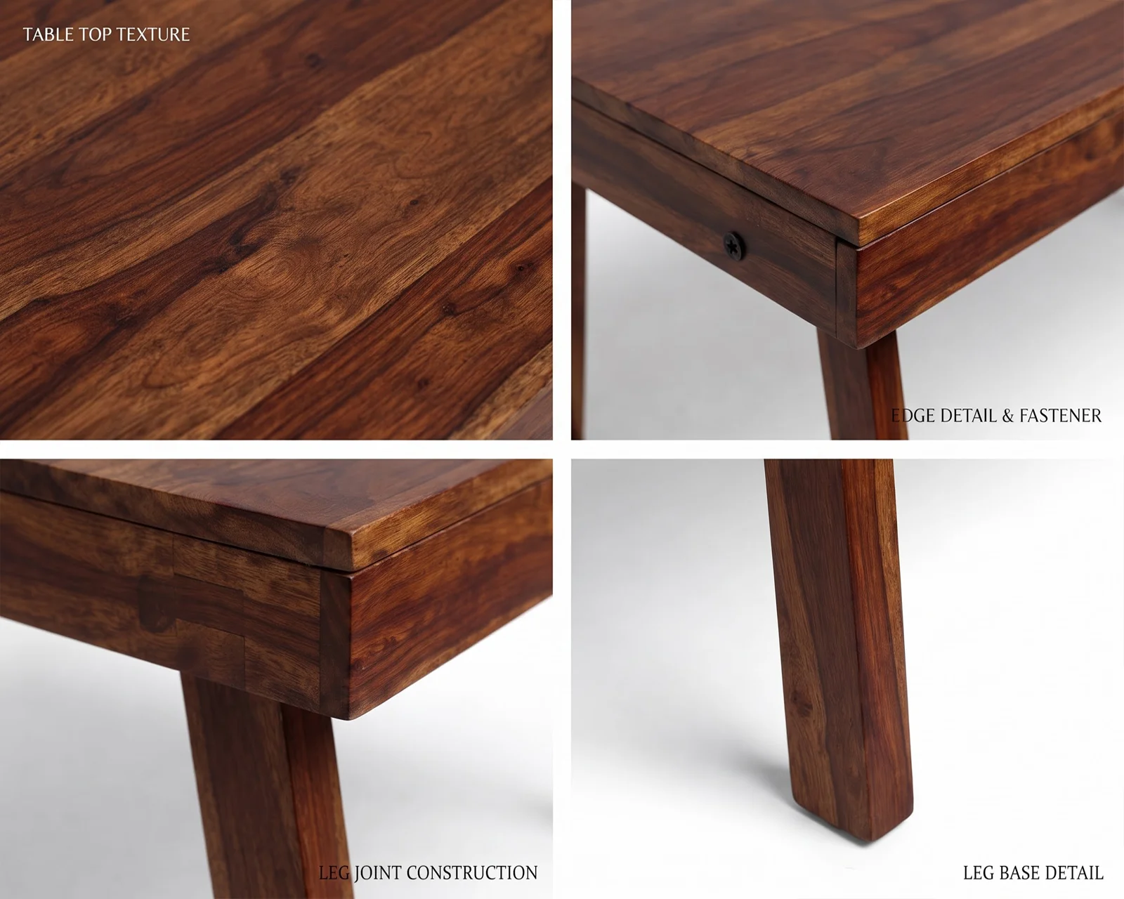 Norway Sheesham Wood Coffee Table (Honey Finish) — 06