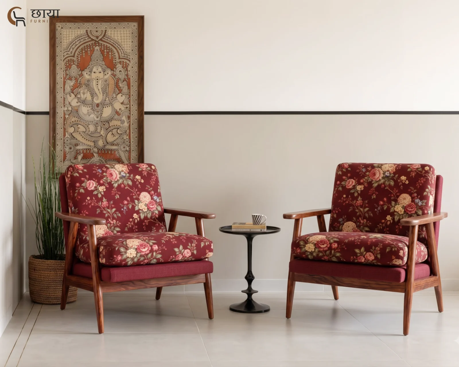 Daisy Lounge Chair (Bloom Ruby) — (6)