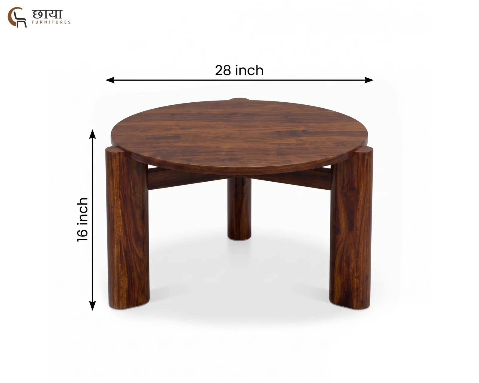 Aria Sheesham Wood Coffee Table (Walnut Finish) — dim 8 (1)