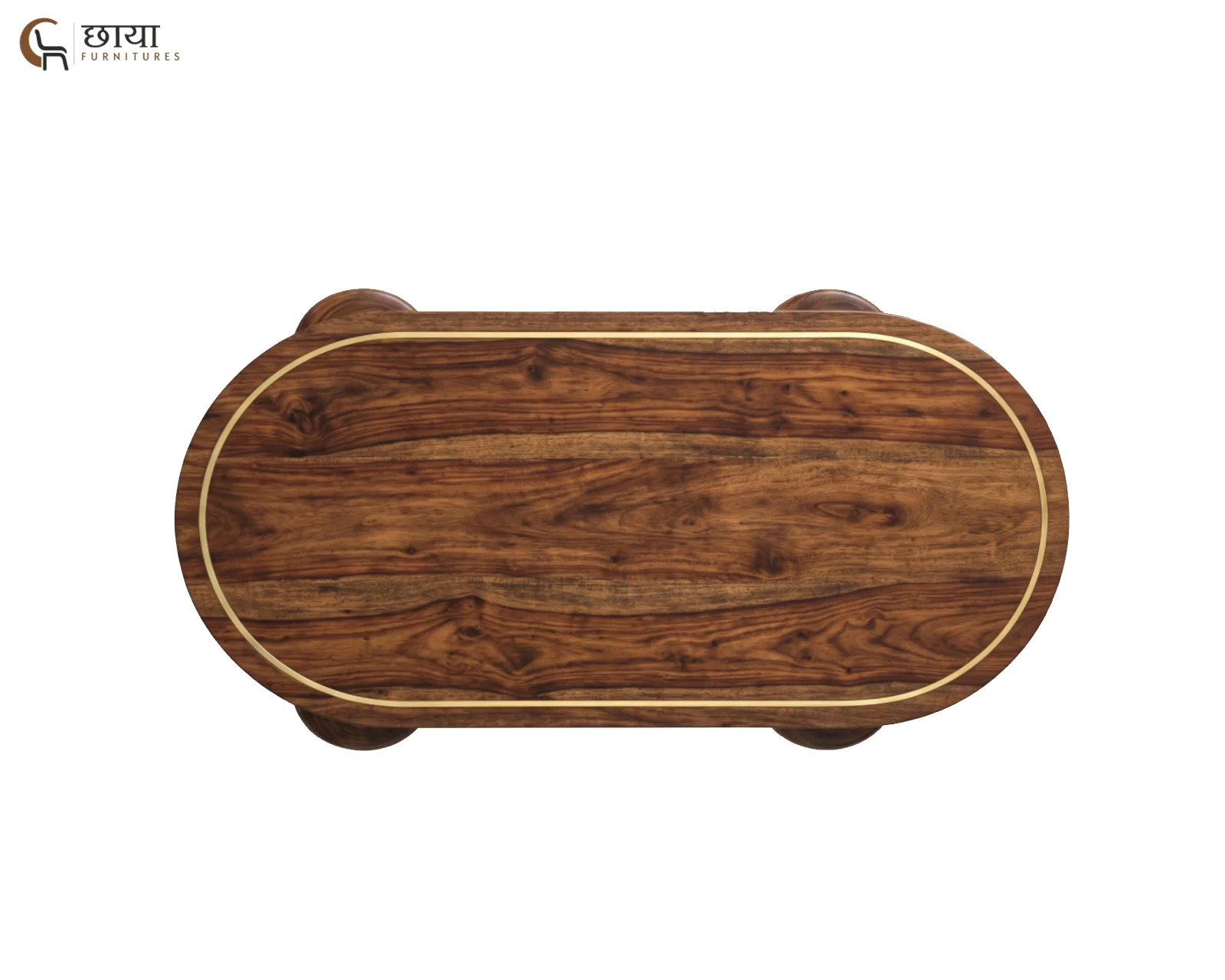 Nova Sheesham Wood Coffee Table (Teak Finish) — (2)