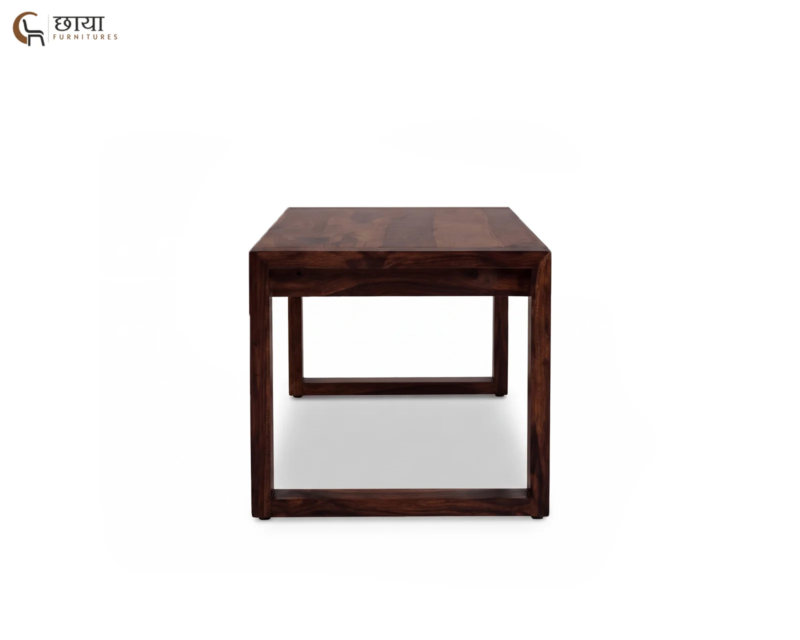 Cove Sheesham Wood Coffee Table (Walnut Finish) — 06