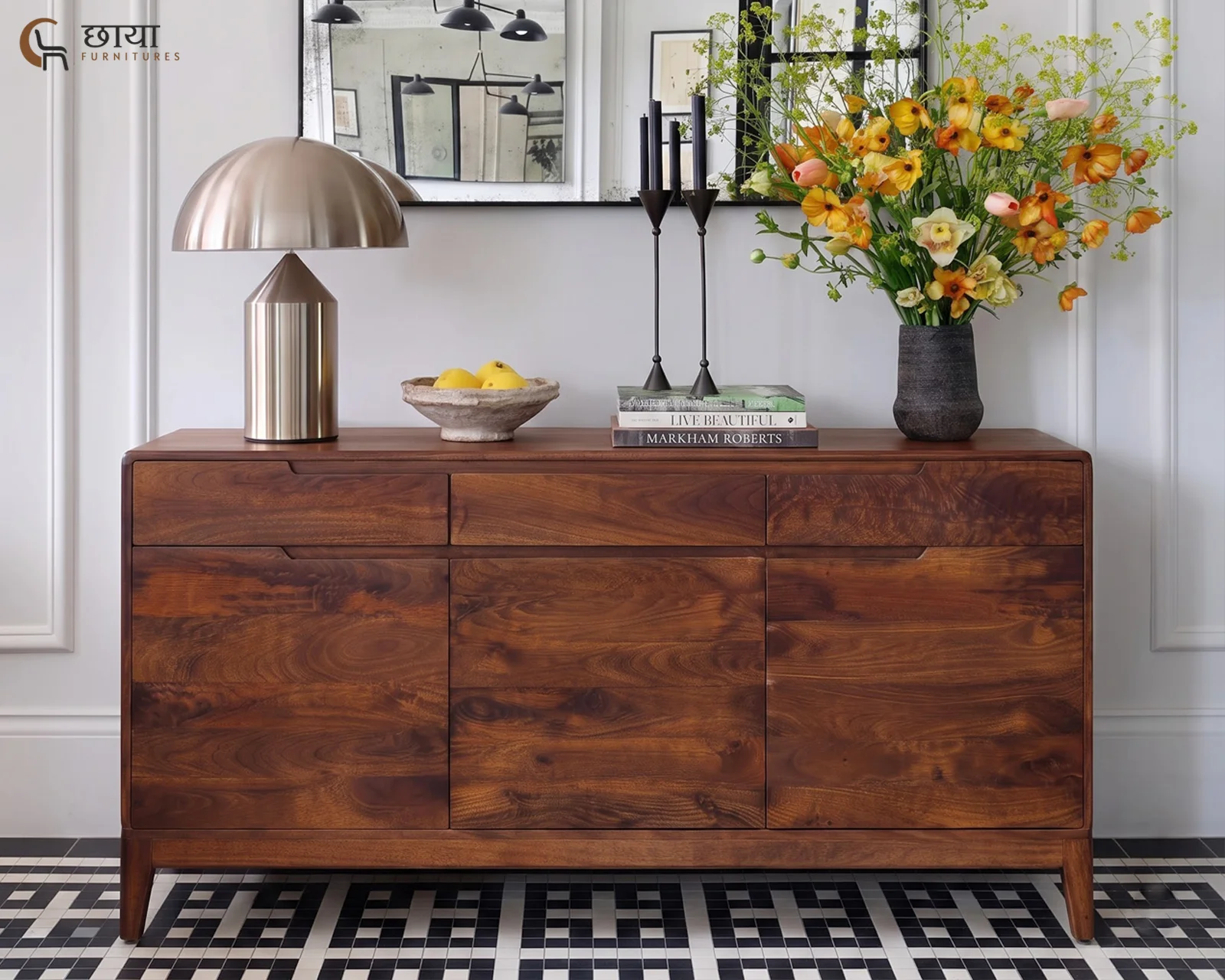 Ashton Mango Wood Sideboard (Honey Finish) — 20