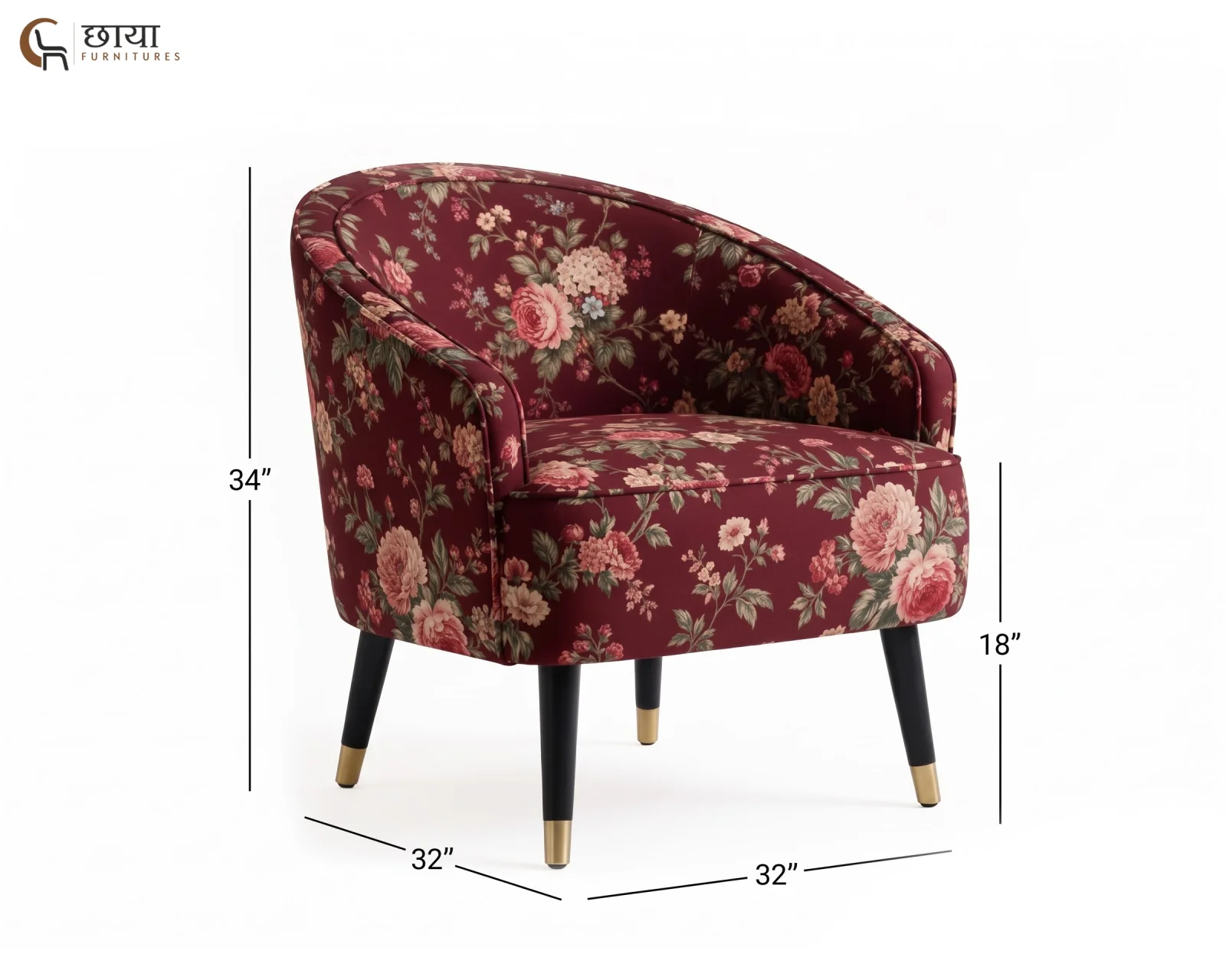 Mysa Lounge Chair (Bloom Ruby) — dim