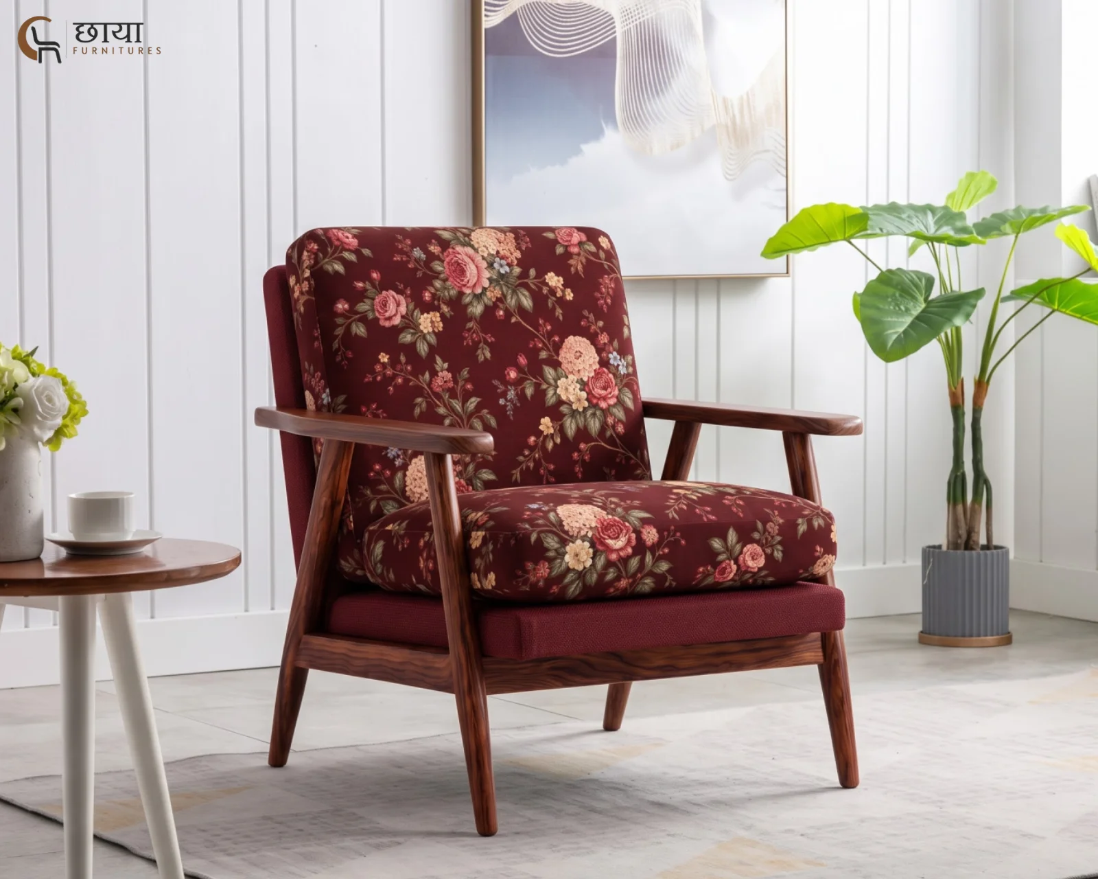 Daisy Lounge Chair (Bloom Ruby) — (7)